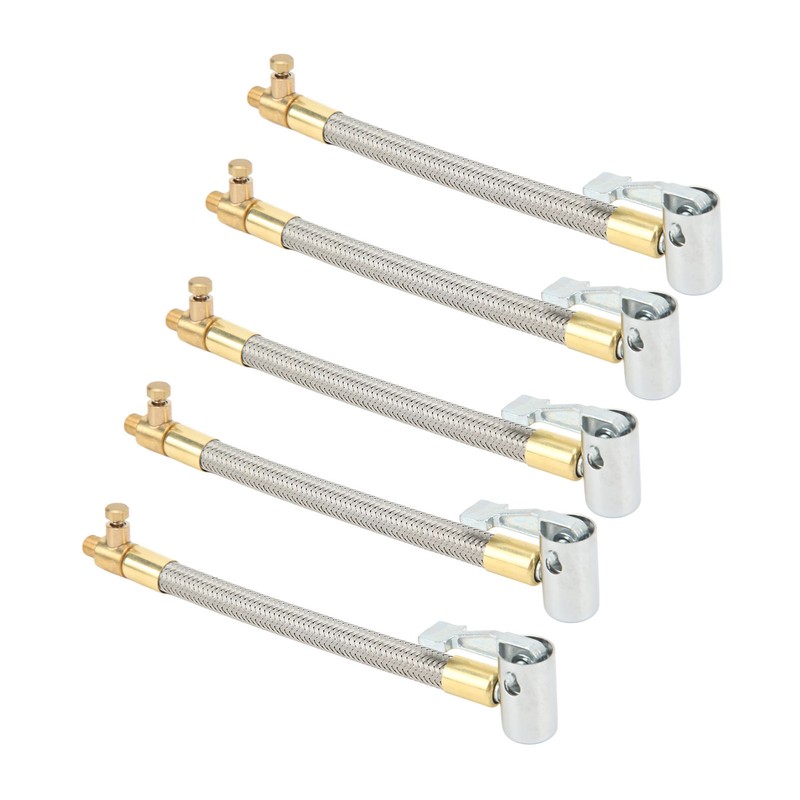 5pcs 10cm Tire Inflator Hose Quick Inflation Air Pump Extension