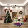 Peakpath Foldable Gymnastics Kip Bar with Mat and Ring Set,3'