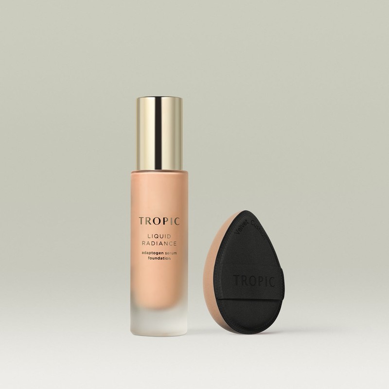 Tropic Skincare Liquid Radiance Adaptogen Serum Foundation, Shade 10 (Deep