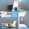 Art3d 4-Pack Glue-On Six-Grid Wainscoting Panel for Interior Wall Decor