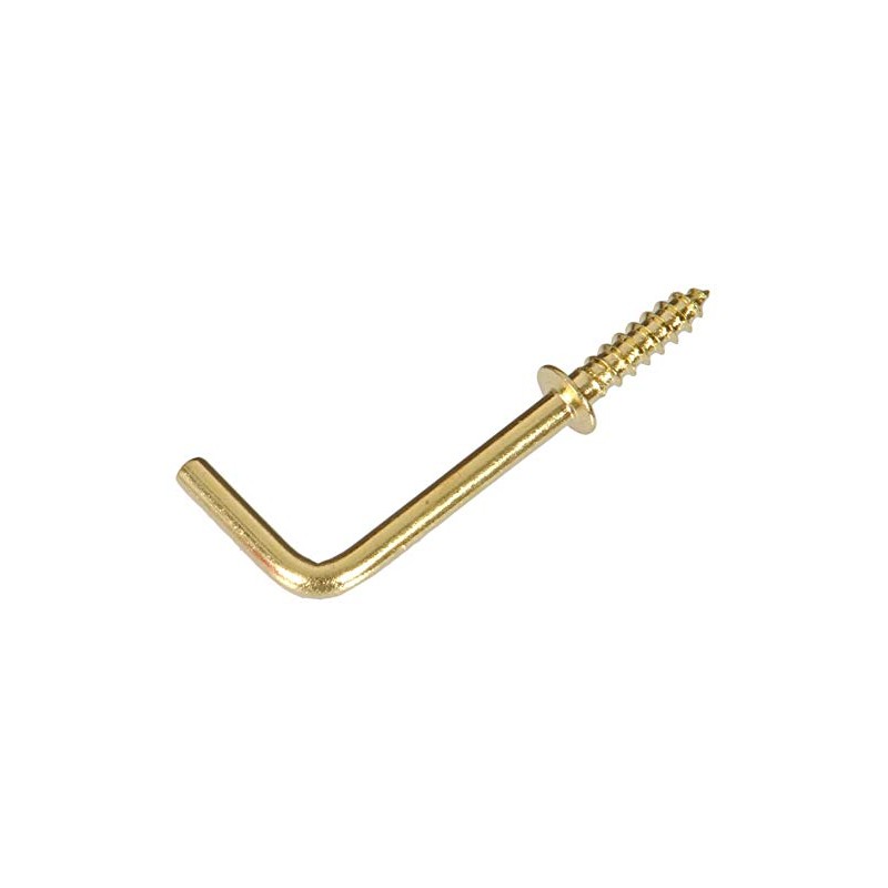 Hillman 3125 Shoulder Hooks Brass, 3/4-Inch, 25-Pack
