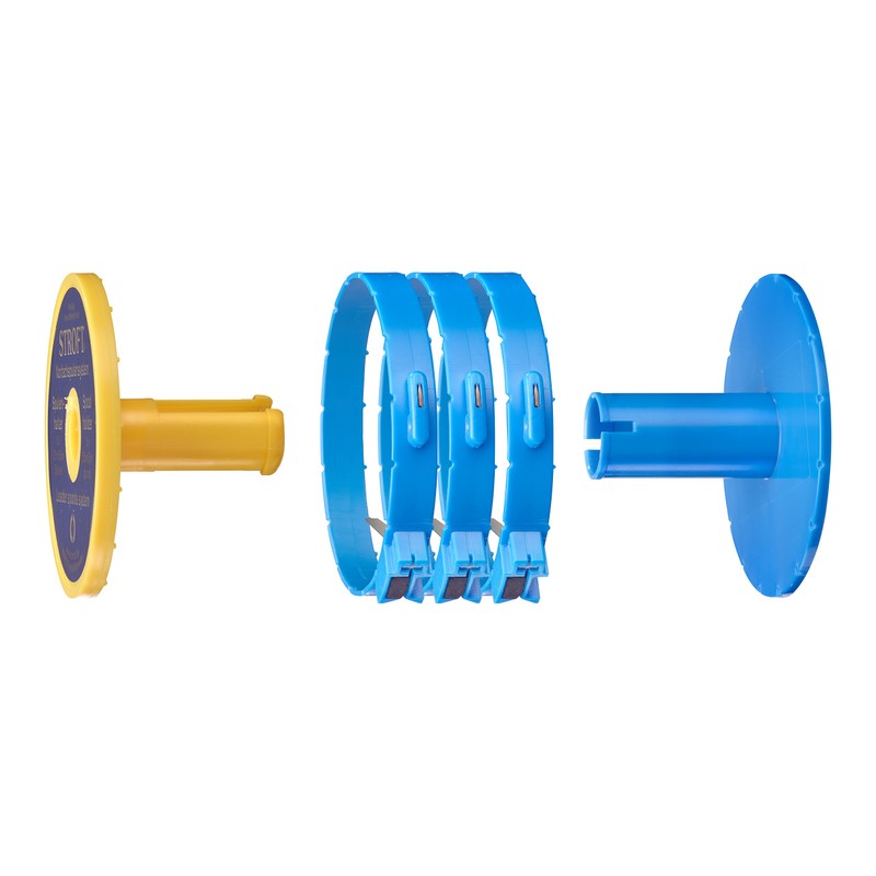 WAKU Stroft Leader spools system with cutter rings, Set of