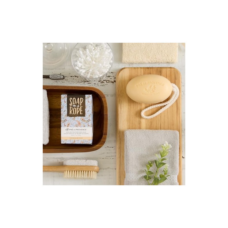 Jabón Pre de Provence en cuerda, sándalo, 200 gramos