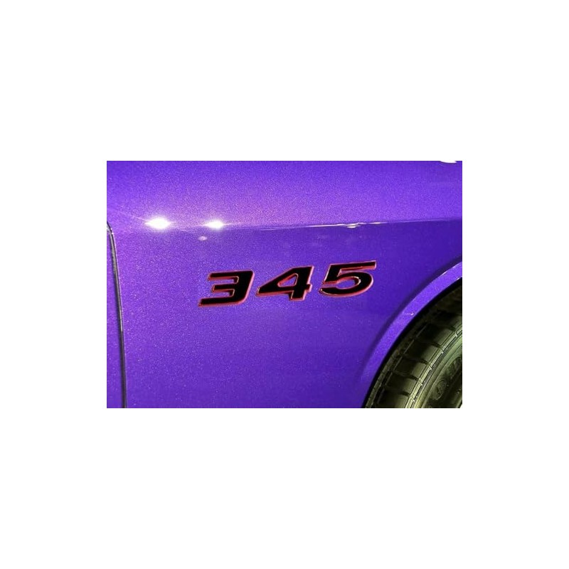 Pair Set 345 Passenger & Driver Side Emblems 3D Badge
