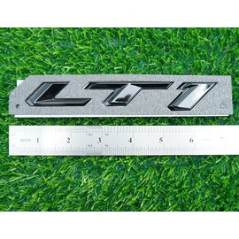 Pair Set LT1 Emblem 3D Side Fender Door Badges Sticker Nameplate Replacement for Camaro (Gloss Black)