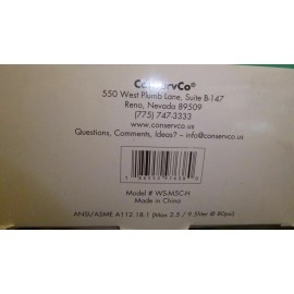 ConservoCo " Waterfall Series" 5 Function Handheld Showerhead