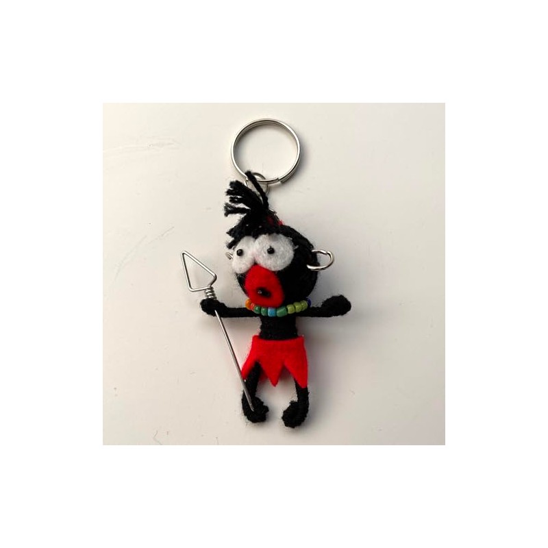 Voodoo String Doll Keychain, Design T51