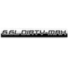 Chrome Finish Metal Emblem 6.6L Dirty-Max Badge (Black Letter)