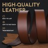 Buffway Men's Leather Belt,1.5" Handcrafted Top-Grain Leather – Durable,Comfortable,Suitable for