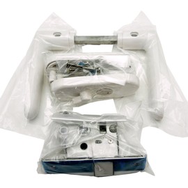 Kuriki Manufacturing WH-W30 Resin Lever Handle Set for Bathrooms, FU32-AP4-2A-WH-W30