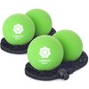 Massage Ball Set of 2 Natural Rubber with Net -