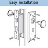 Lubentol 4 Pack Mortise Keyed Lock Set with Classic Bronze