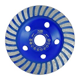 NBB Diamantschleifscheibe, Diamantschleifscheibe, hocheffizientes und langlebiges Schleifen, Trocken- oder Nassschleifen auf Granit, Marmor, Keramikfliesen, Beton (1, 125 mm)