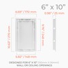 HVAC OV 6x10 Inch White Access Panel for Drywall –