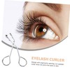 MERRYHAPY 2pcs Women's Eyelash Curler Mini Portable Stainless-steel Lash Curler