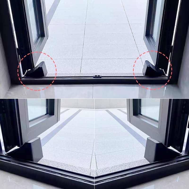 Heavy Rubber Duty Door Stopper Holder,6cm Big High Stop Wedge