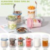 Ausein Recipientes de Avena de 350ML, 4 Pack Tarros de