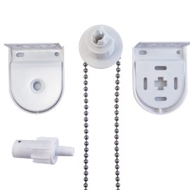 FURNISHED Roller Blind Fittings White 25mm Heavy Duty Metal Blind Brackets Quality Roller Blind Spares Upgrade Window Blind Accessories Parts Spare Kit Complete Easy Fit Replacement Set