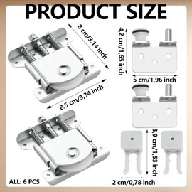 lankai Pack of 4 Sliding Door Castors Metal, Sliding Door Rollers, Mute, Castors Sliding Door, Furniture Sliding Door Fitting, Sliding Door Rollers, Cupboard, for Wardrobe, Cabinet, Window, Sliding