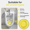 Alwees Fresh Spiral Urinal Mats - 4-in-1 Urinal Screen for