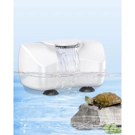 Pawfly Pawfly 80 GPH 4 W Mini Turtle Filter for 1-10 Gallon Tanks, Low Water Level Bio-Filtration Turtle Tank Filter, Ultra Quiet Small Turtle Water Filter, Internal Filter for Amphibians Frogs Newts