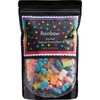 Rainbow Gummy Bears Sugared, 1.3 Pound Resealable Bag, Rainbow Candy,