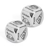 NAYSAYE Games Dice Set, Date Night Dice Game, Funny Food Decision Dice, Unique Metal Dice Set Gifts, Valentine's Day Gifts for Boyfriend/Girlfriend, 2 Pcs