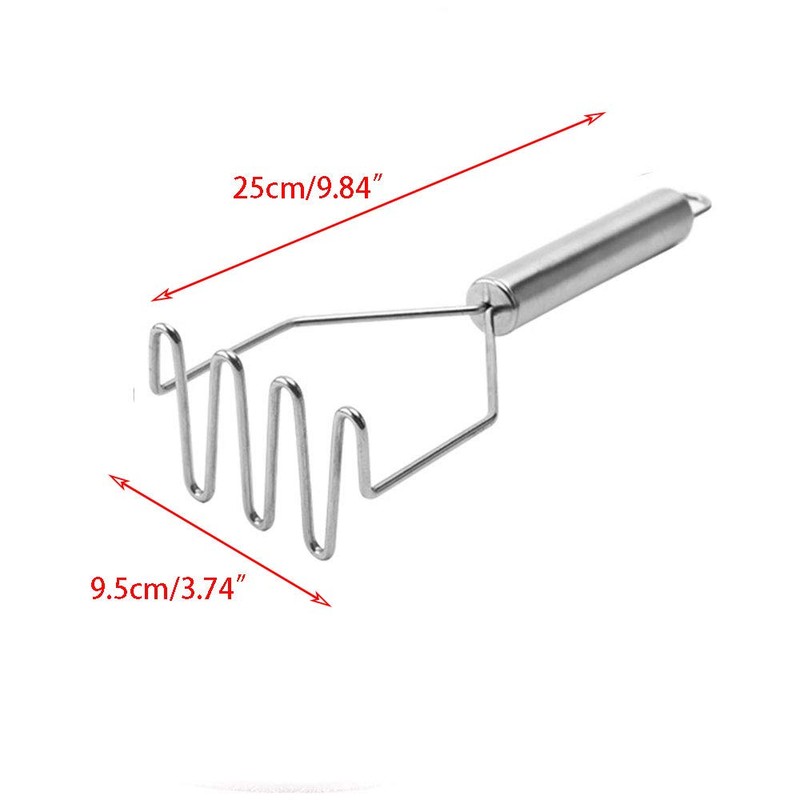 Potato Mashers, Potato Masher Stainless Steel Professional Kitchen Cooking Utensil