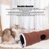 Foldable Cat Tunnel with Hanging Ball Interactive Fun Durable Collapsible