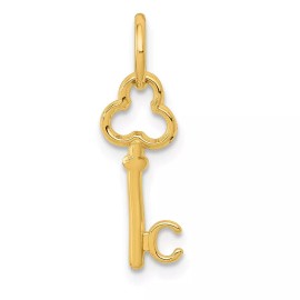 GlittersandGold 14k Key Letter C Initial Charm Bracelet Necklace