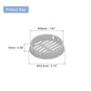 sourcing map 16Pcs 50mm/1.97" Circular Soffit Air Vents, Plastic Soffit