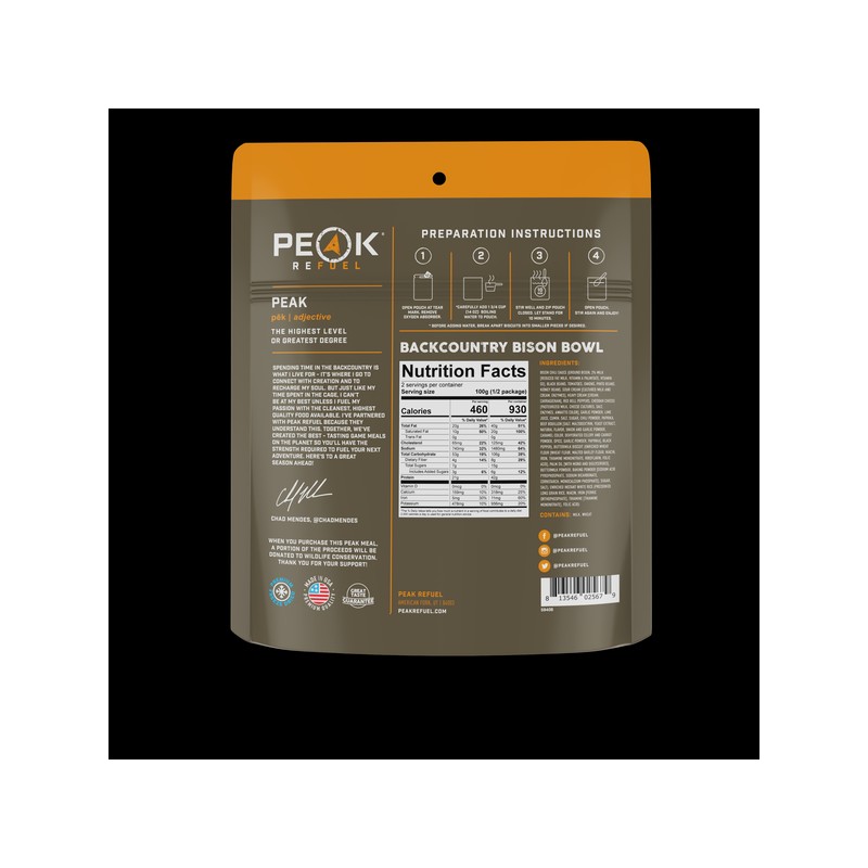 Peak Refuel Backcountry Bison Bowl - Peak Refuel