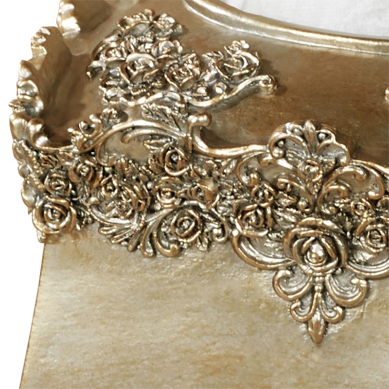 Victoria Rose Satin Gold Tissue Cover for Bathroom or Decorative