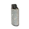 Gray Lighter Cover Sleeve with Crystal Rhinestones LS4