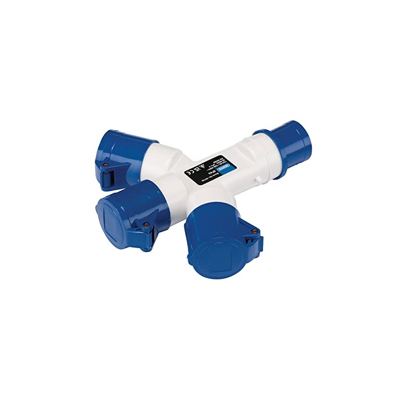 Draper 03720 230V 3-Way Splitter, 16A