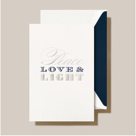 Crane & Co. Peace Love & Light Holiday Greeting Card