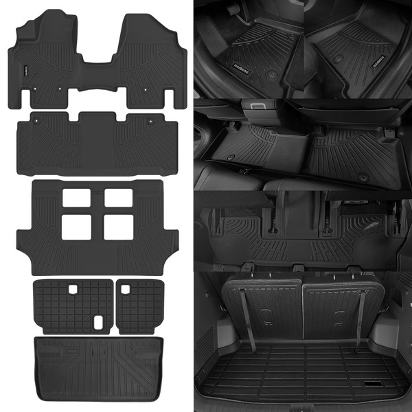 Naibeve Floor Mats for 2011-2017 Honda Odyssey- All Weather Custom