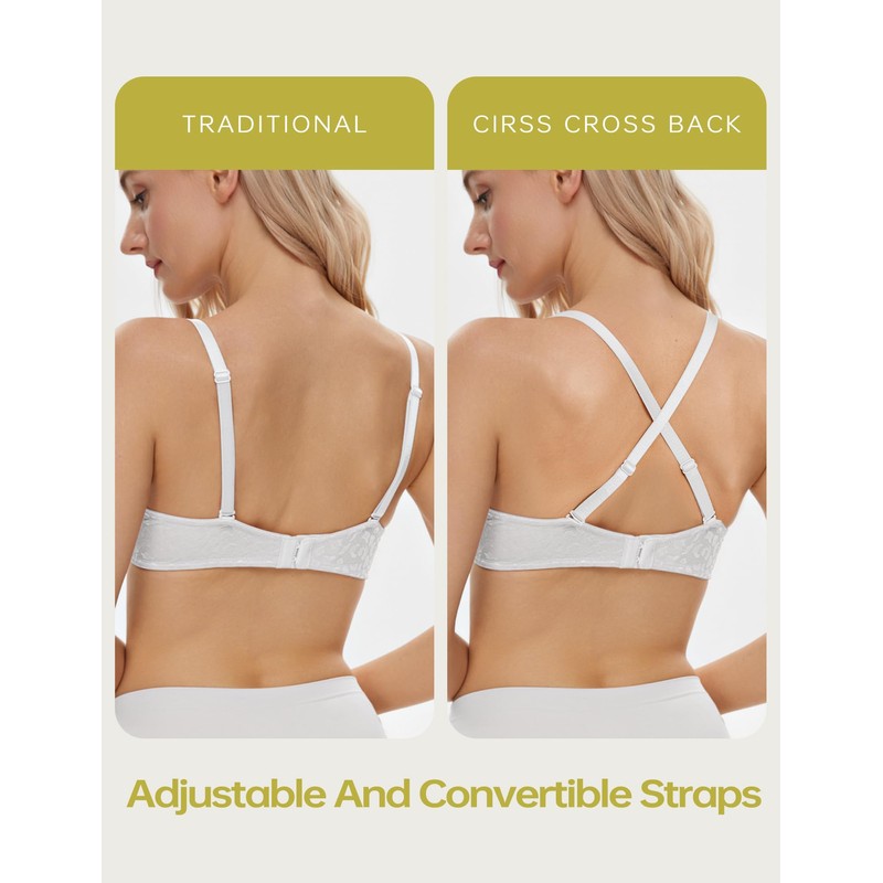 Wingslove Women's Underwire Super Push-Up Bra, Extremely Padded Maximiser for