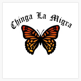 Chinga La Migra Bumper Sticker Vinyl Decal 5"