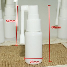 Airgoesin 10pcs Mist Spray Bottle Throat, Nasal, Tonsil Stone, Oral Care Mist Atomizer Empty Bottle for Cleaning, Healing, Traveling or Perfume 20ml