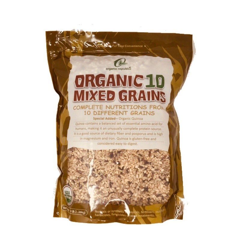 Organic Ten Grain Mixed (3lb/bag, Made in USA)
