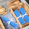 Weewooday Silver Storage Bags Anti Tarnish Silver Protector Bags Blue