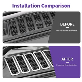 SQQP Hood Vent Cover Cowl Panel Vent Cover Trim Fit for 2018-2024 Jeep Wrangler JL JLU & Gladiator JT Exterior Accessories (White)