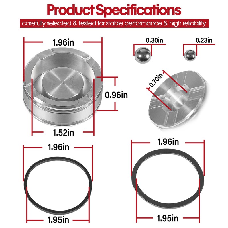 4L60 4L60E, 4L65E, 4L70E Pinless Accumulator Piston Kit With Seals