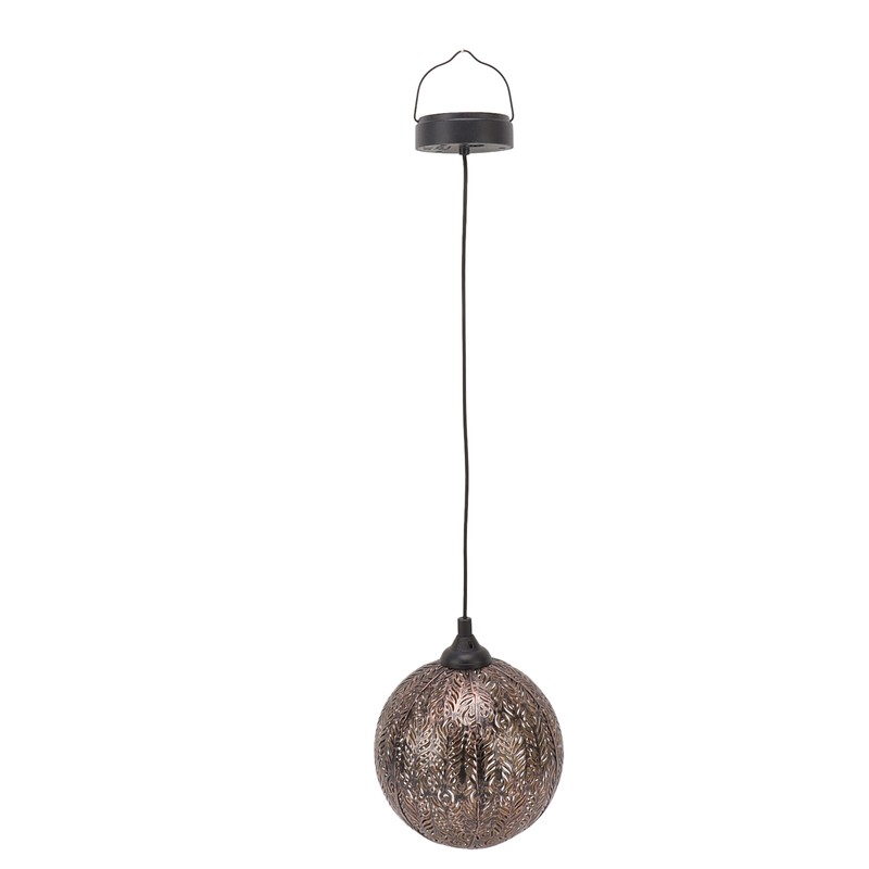 5.9in Solar Lantern Garden Garden LED Solar Hanging Lights Round