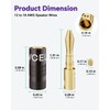 VCELINK Banana Plugs, Speaker Wire Connectors, 4mm 24K Gold Plated