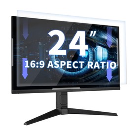 Halloive 2-Pack 24 Inch Computer Screen Protector Blue Light and Anti Glare Filter, Eye Protection Computer Blue Light Blocking Screen for 24" with 16:9 Aspect Ratio Widescreen Computer Monitor