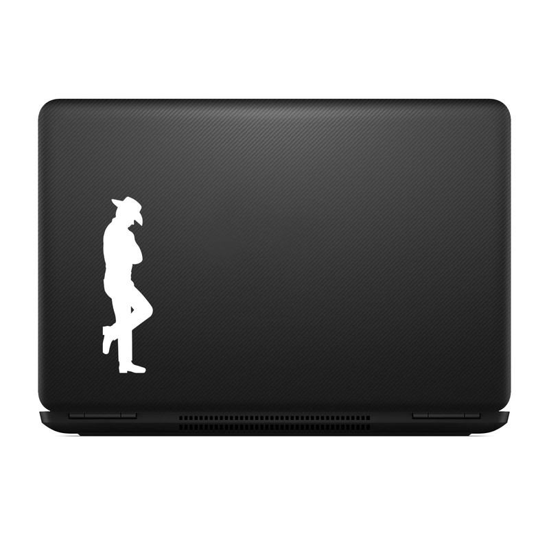 Bargain Max Decals Cowboy Silhouette Sticker Decal Notebook Car Laptop