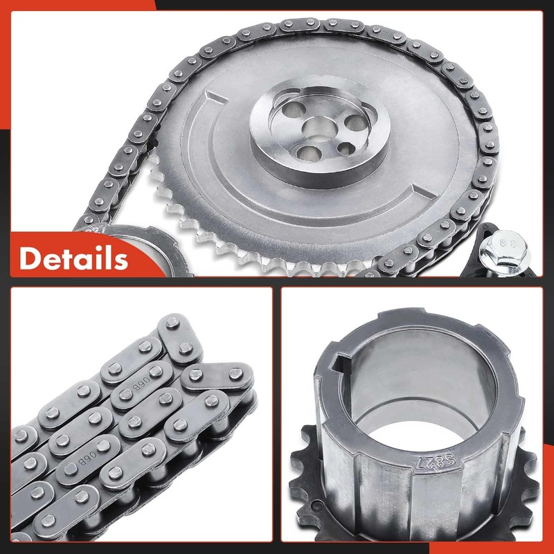 A-Premium Engine Timing Chain Kit W/Damper & Sprocket [fits OHV,