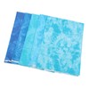 5Pcs Cotton Quilting Fabric Smudge Dyed 19.7in Long 17.7in Wide